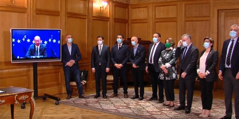 19 აპრილის შეთანხმებაზე ხელმომწერმა ოპოზიციონერებმა მიშელს, ბორელსა და ვარჰეის მიმართეს