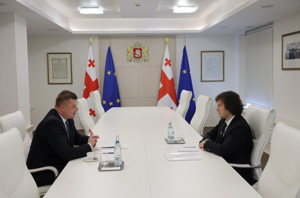 ირაკლი კობახიძე ბელარუსის ელჩს, ნიკოლაი როგაშჩუკს შეხვდა