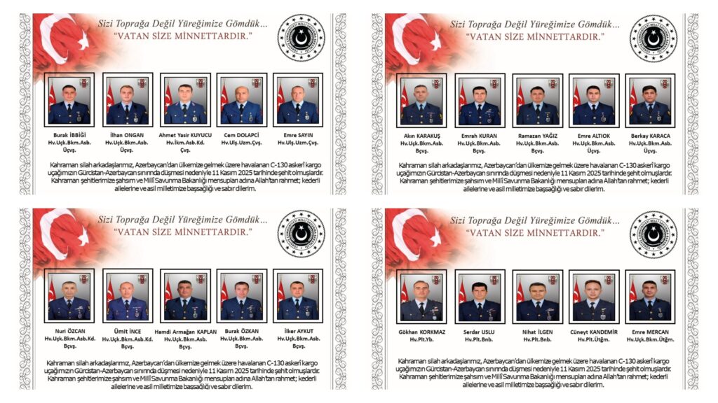 თურქეთის თავდაცვის სამინისტრო ოფიციალურად ადასტურებს თვითმფრინავის ჩამოვარდნის შედეგად  20 სამხედროს დაღუპვას