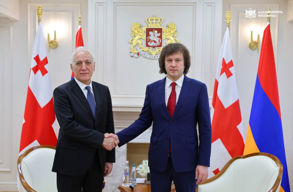 ირაკლი კობახიძე სომხეთის პრეზიდენტს, ვაჰაგნ ხაჩატურიანს შეხვდა