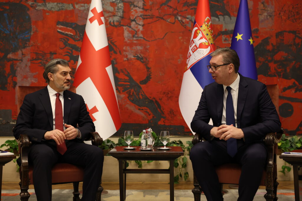 მიხეილ ყაველაშვილი სერბეთის პრეზიდენტს, ალექსანდარ ვუჩიჩს შეხვდა