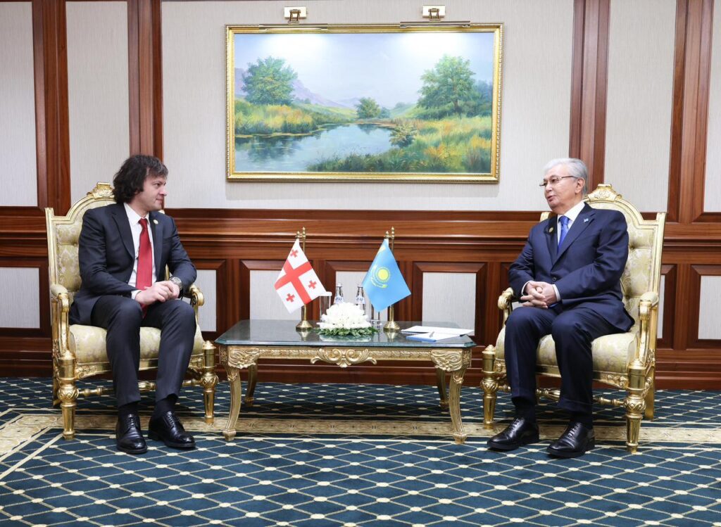 ირაკლი კობახიძე ყაზახეთის პრეზიდენტს, კასიმ-ჟომარტ ტოკაევს შეხვდა
