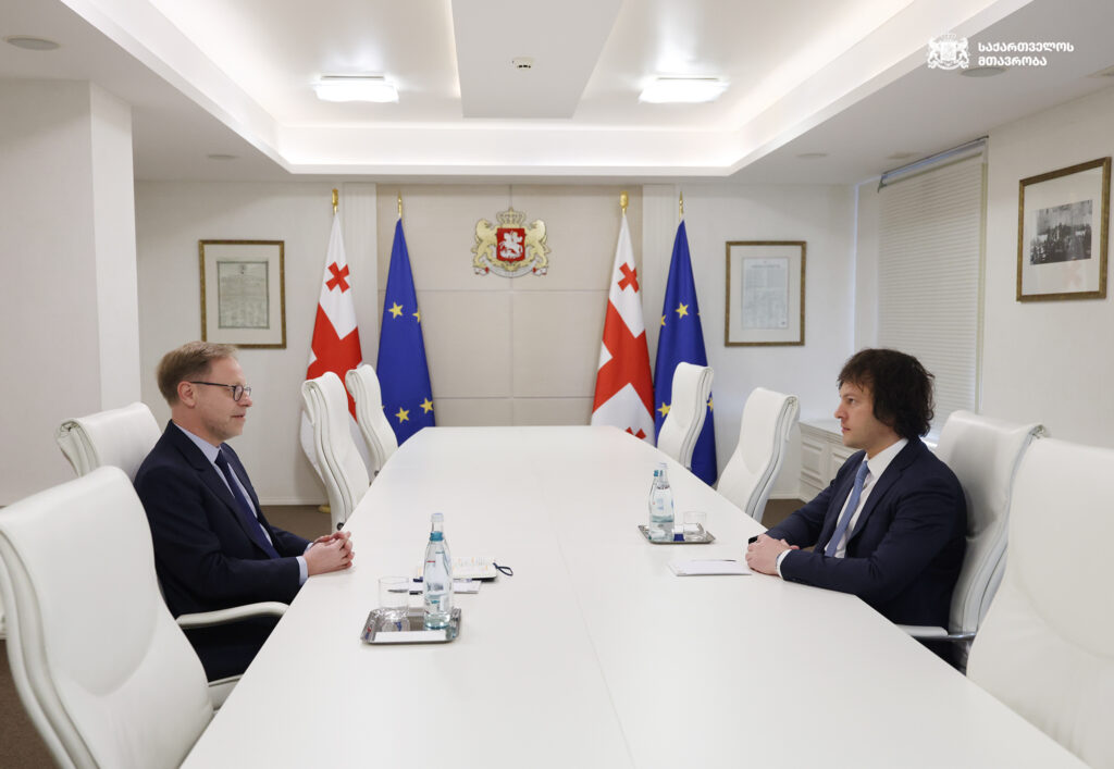 ირაკლი კობახიძე საქართველოში საფრანგეთის ელჩს შეხვდა