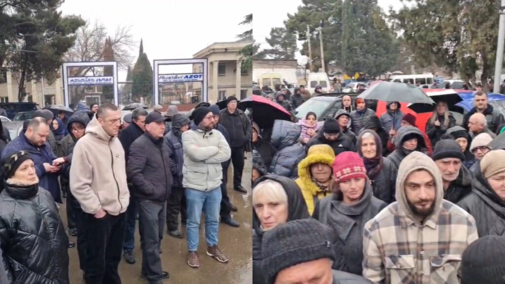 „რუსთავის აზოტის“ თანამშრომელთა ნაწილი კვლავ გაფიცულია - ისინი კომპანიას მოლაპარაკებებისკენ მოუწოდებენ