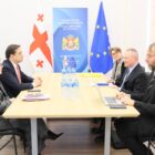 ლევან იოსელიანი ევროსაბჭოს ადამიანის უფლებათა დაცვის კომისარ მაიკლ ო’ფლაერტს შეხვდა