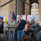 „კონსერვატორები საქართველოსთვის" („ალტ-ინფოს") ორგანიზებით პარლამენტთან სოციალური მოთხოვნებით აქცია გაიმართა