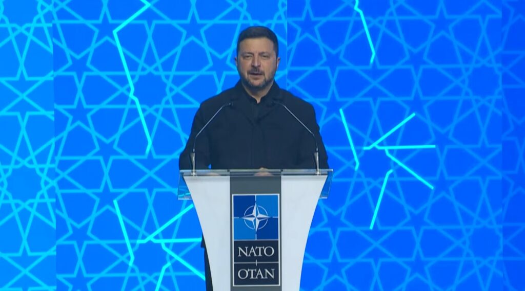 „უკრაინის ადგილი MATO-შია“, — ზელენსკი NATO-ს ანკარის სამიტზე სიტყვით გამოვიდა