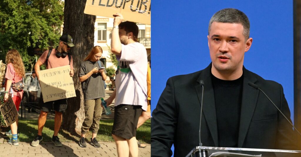 ზელენსკი ფედოროვს თავდაცვის მინისტრის პოსტზე არ დატოვებს — უკრაინელები აპროტესტებენ