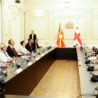 ჩრდილოეთ მაკედონიის რესპუბლიკის პარლამენტის თავმჯდომარე აფრინ გაში საქართველოში შეხვედრებს მართავს