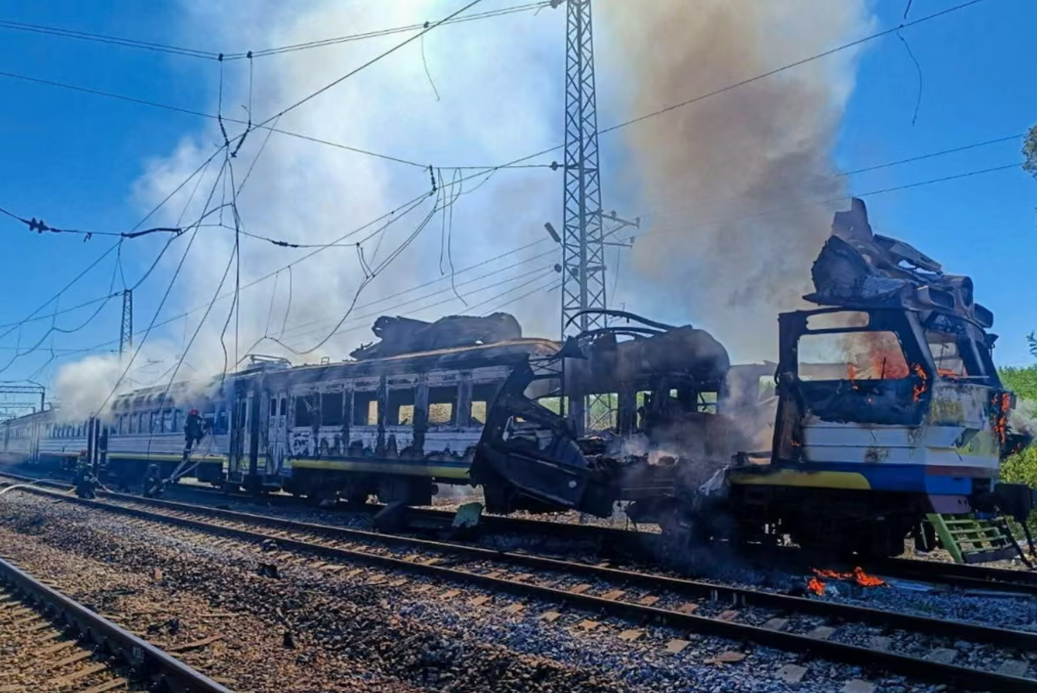 რუსეთი დრონებით მატარებელს დაესხა ბორის ჯონსონის წასვლის შემდეგ